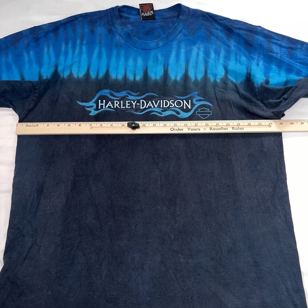 Harley-Davidson Blue and Black Short Sleeve Tee - Picture 7 of 11